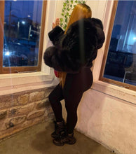 Load image into Gallery viewer, Black fur coat
